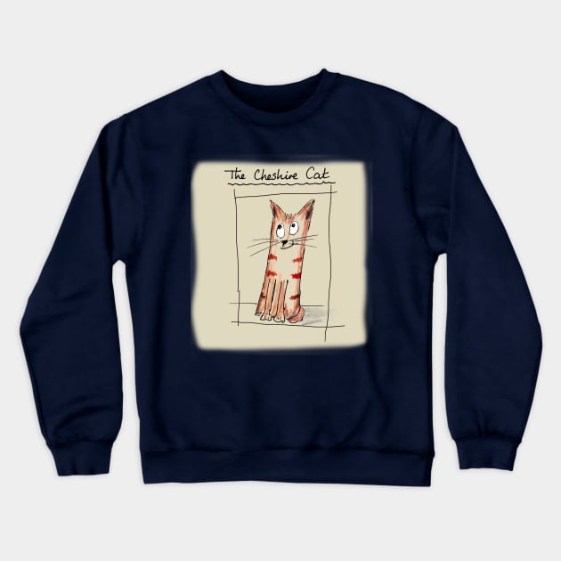 cheshire Cat from Alice in Wonderland Crewneck Sweatshirt by Coppack